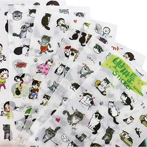 DIY Decorative Junk Journal Planner Fun Stickers Cute Stickers Cute Japanese Cartoon Seal Bits Stickers 40 Pc Pack ~ Kawaii Sticker Set